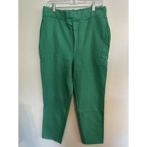 NWT Sandrine Rose By Free People Green Pocket Cropped Sweatpants, Sz S